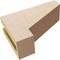 Ekena Millwork 3"W x 9"D x 6"H Classic Clemmons Rough Cedar Woodgrain TimberThane Corbel, Primed Tan CORUR03X09X06CLERCPR - alternate 6